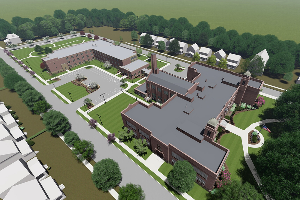 Ariel view rendering of The Longfellow